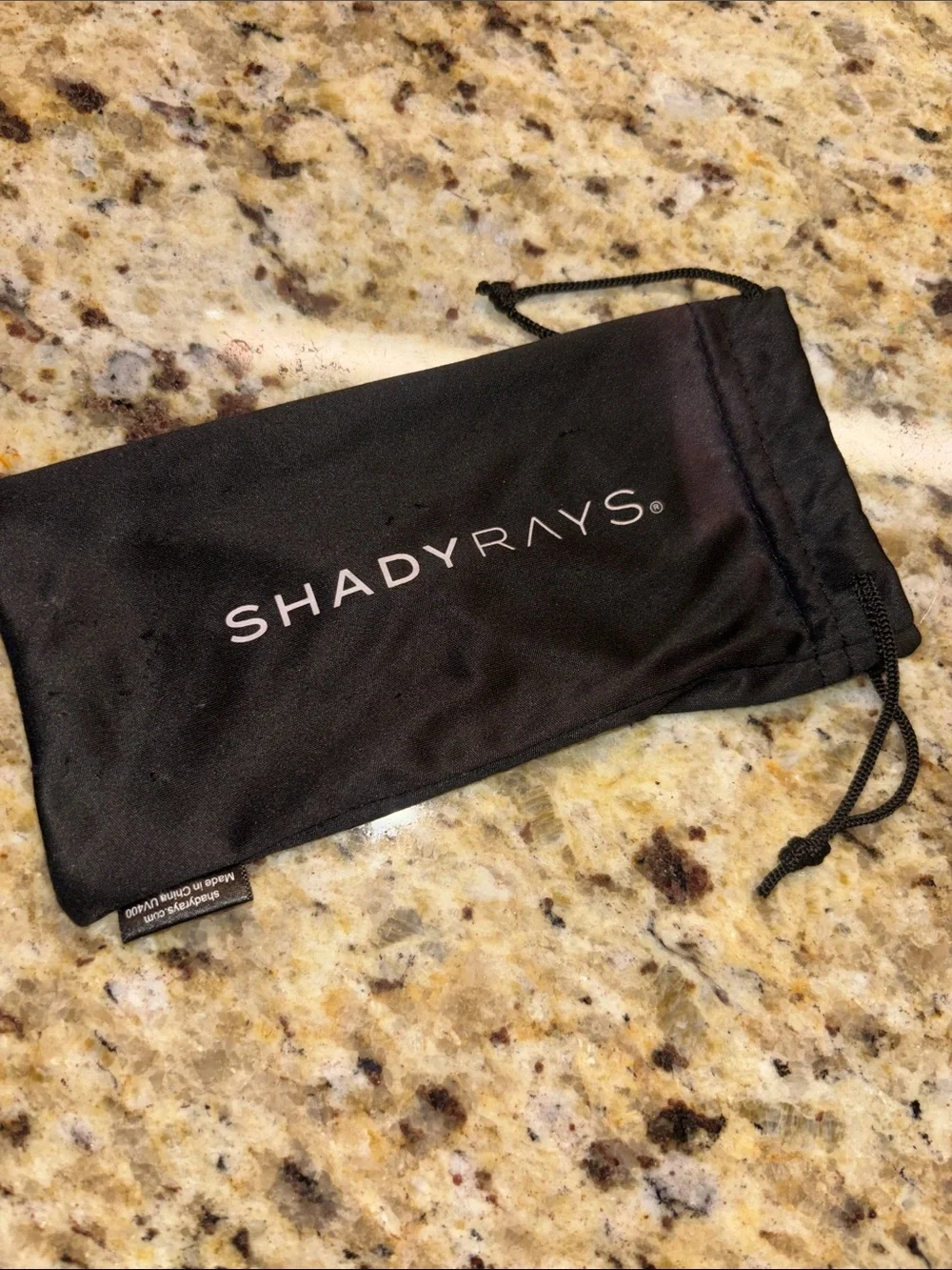 Kohl's Men’s Matte Black Sunglasses with Shady Rays cloth bag
